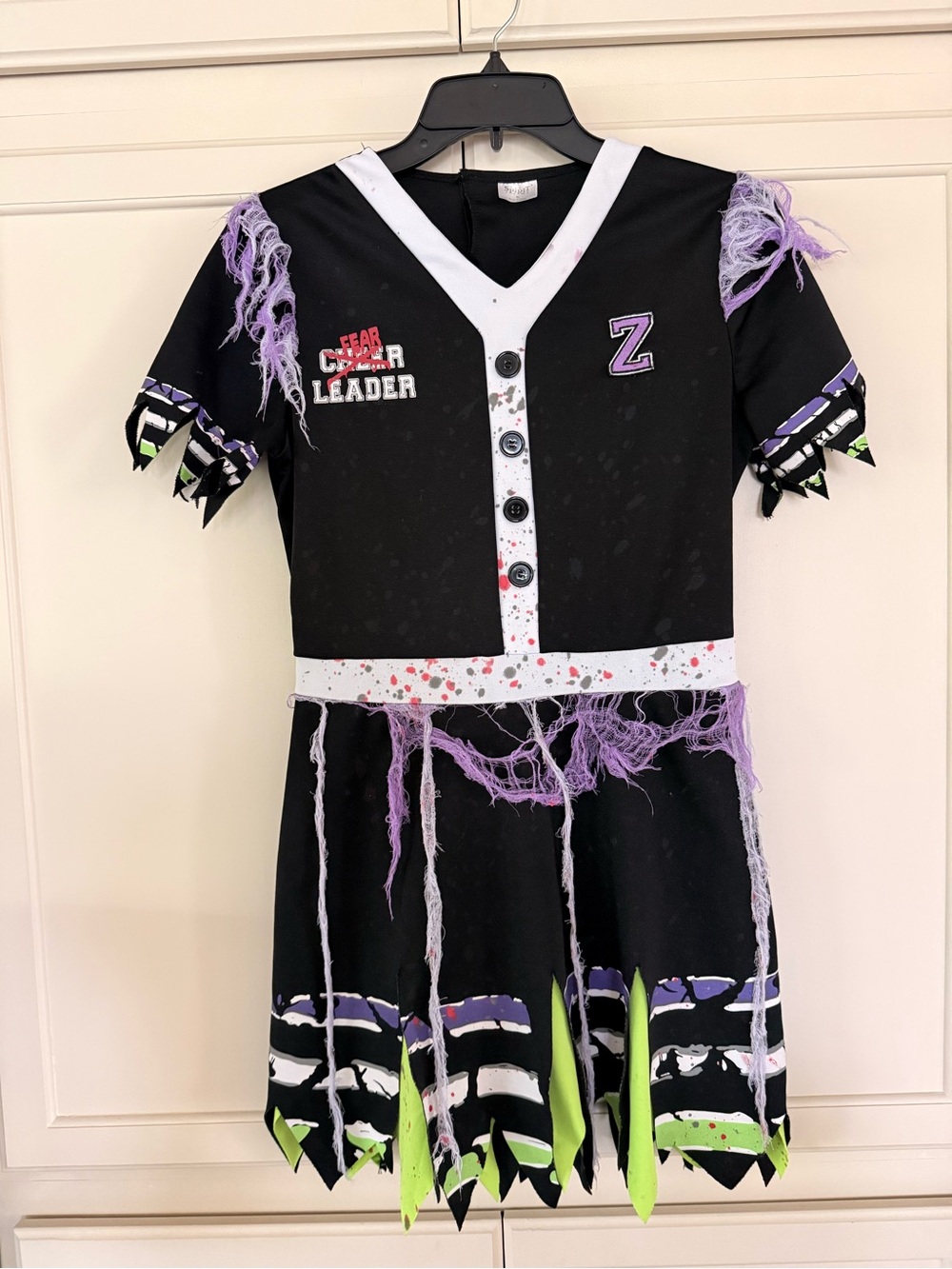 Spirit Halloween 'Fear Leader' Zombie Cheer Costume Dress, Kids XL